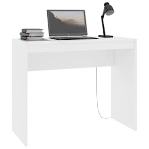 Psací stůl bílý 90 x 40 x 72 cm kompozitní dřevo - obrázek 3