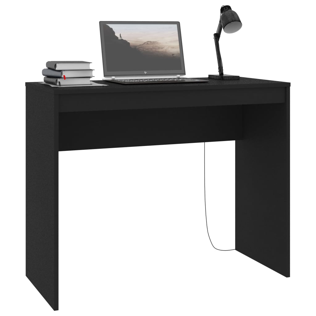 

vidaXL Bureau 90x40x72 cm bewerkt hout zwart