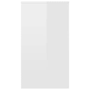 Psací stůl bílý s vysokým leskem 90x40x72 cm kompozitní dřevo - obrázek 5