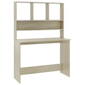 vidaXL kirjutuslaud, riiulid, Sonoma tamm 110x45x157 cm puitlaastplaat