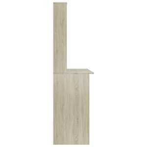 Psací stůl s policemi dub sonoma 110 x 45 x 157 cm dřevotříska - obrázek 5