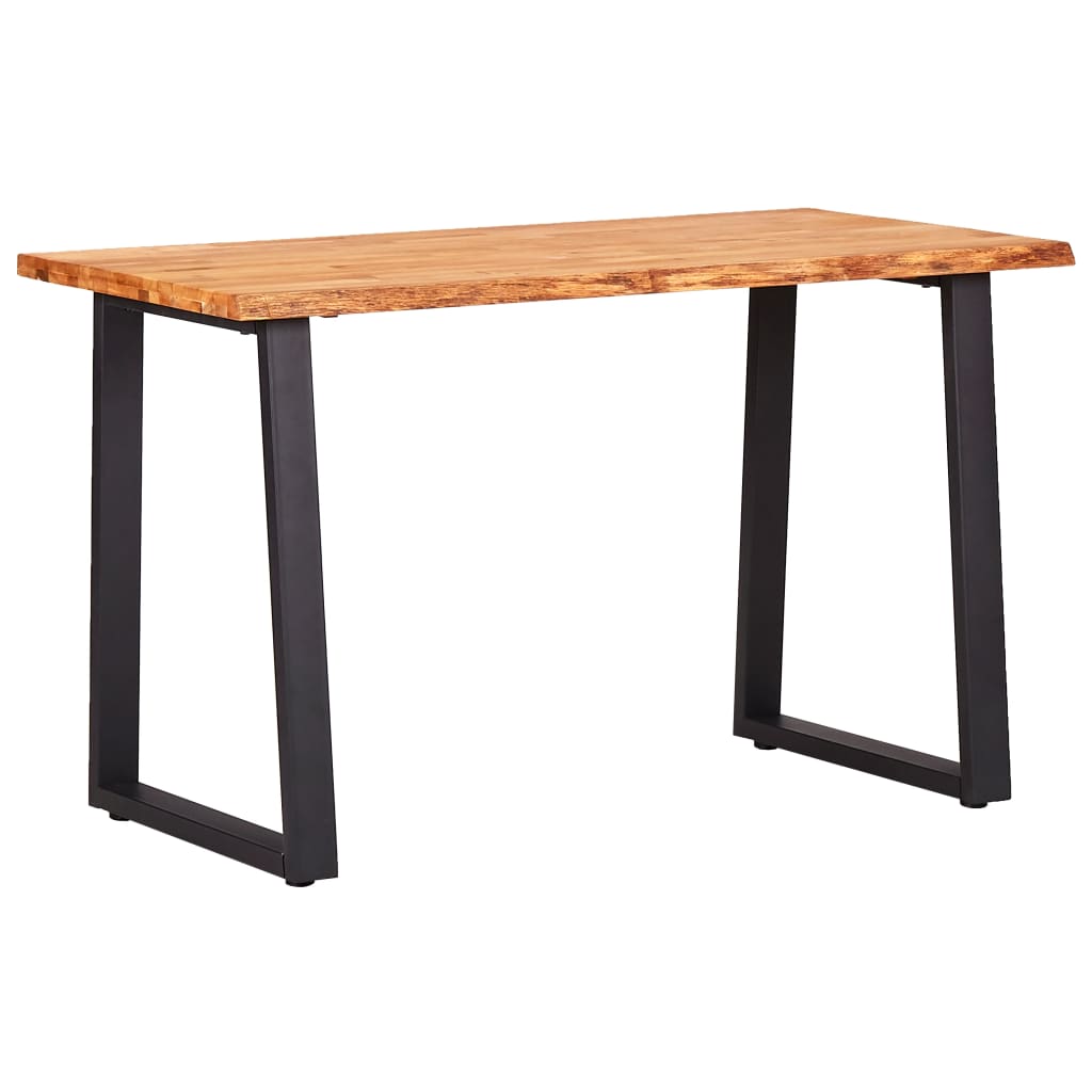 

vidaXL Eettafel 120x65x75 cm massief eikenhout natuurlijk