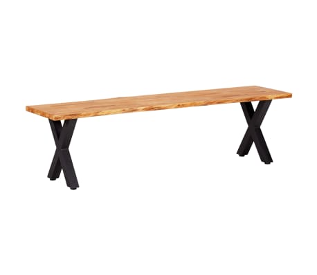 vidaXL Banc 160 cm Naturel Bois de chêne massif