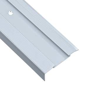 vidaXL L-muotoiset portaikon suojukset 15 kpl alumiini 90 cm hopea