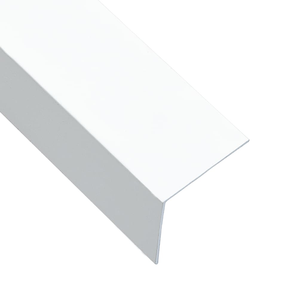 vidaXL Hoekplaten 5 st L-vormig 90° 170 cm 30x30 mm aluminium wit vidaXL Hoekplaten 5 st L-vormig 90° 170 cm 30x30 mm aluminium wit