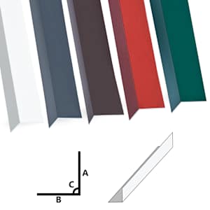 vidaXL Vinkellister L 90&deg; 5 stk aluminium hvit 170 cm 30x30 mm