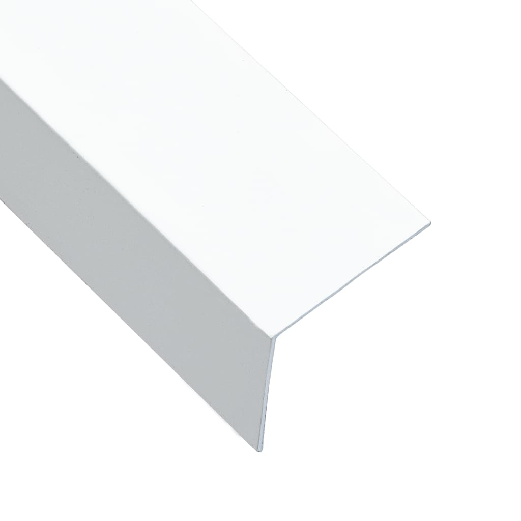 vidaXL Hoekplaten 5 st L-vormig 90° 170 cm 50x50 mm aluminium wit vidaXL Hoekplaten 5 st L-vormig 90° 170 cm 50x50 mm aluminium wit