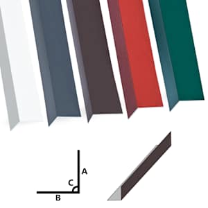 vidaXL Hoekplaten 5 st L-vormig 90° 170 cm 100x100 mm aluminium bruin