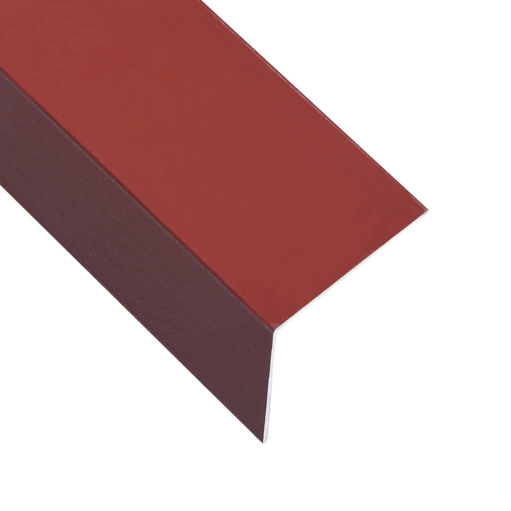 vidaXL Hoekplaten 5 st L-vormig 90° 170 cm 50x50 mm aluminium rood vidaXL Hoekplaten 5 st L-vormig 90° 170 cm 50x50 mm aluminium rood