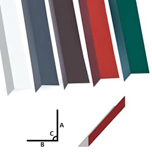 vidaXL Vinkellister L 90&deg; 5 stk aluminium r&oslash;d 170 cm 50x50 mm