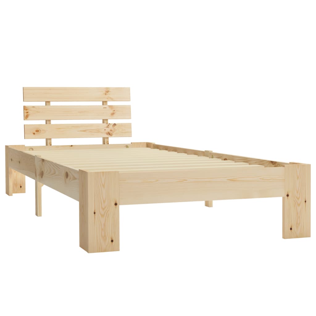 Estructura de cama Marco de Cama Somier de Cama madera maciza 120x190 cm  SDV784676 MaisonChic