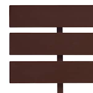 Rám postele tmavě hnědý masivní borovice 100 x 200 cm - obrázek 5