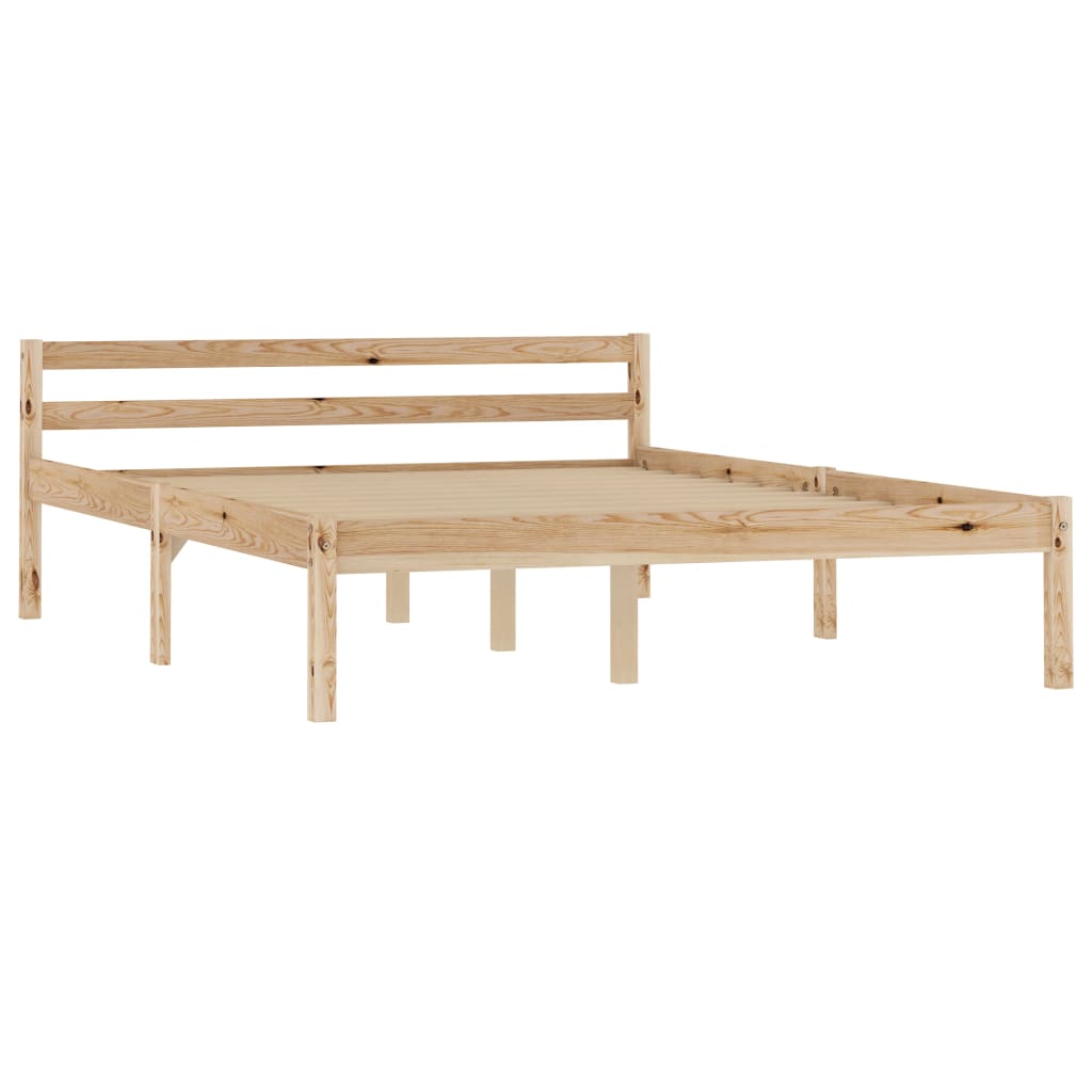 vidaXL Bed Frame Solid Pine Wood 120x200 cm