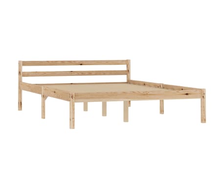 vidaXL Bed Frame Solid Pine Wood 120x200 cm