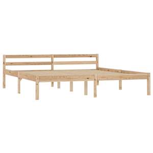 vidaXL Sengeramme heltre furu 180x200 cm