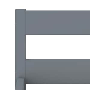 Rám postele šedý masivní borové dřevo 100 x 200 cm - obrázek 5