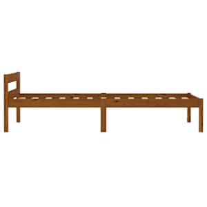 Rám postele medově hnědý masivní borovice 90 x 200 cm - obrázek 4