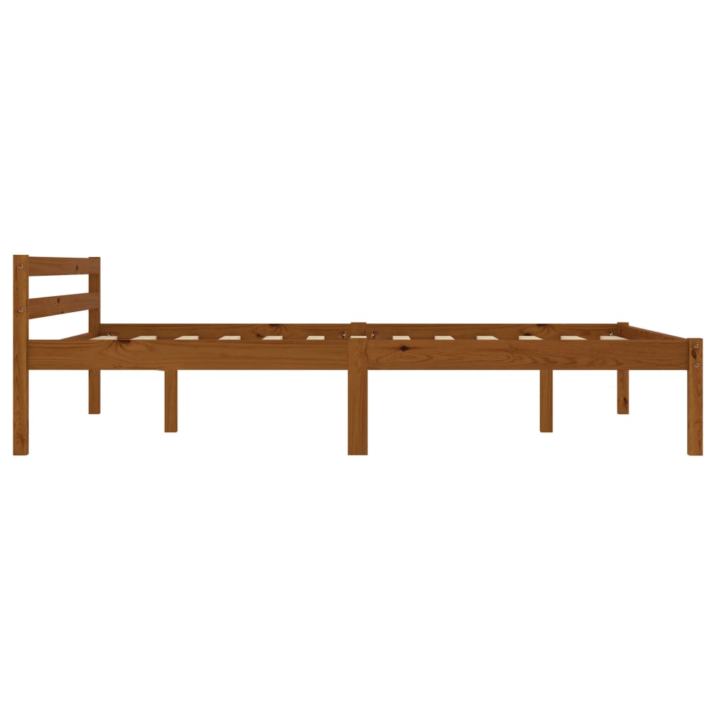 Alternativ bild 1 för VidaXl Sängram Honungsbrun Massiv Furu 200X120 Cm