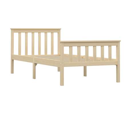 vidaXL Sengeramme naturlig heltre furu 100x200 cm