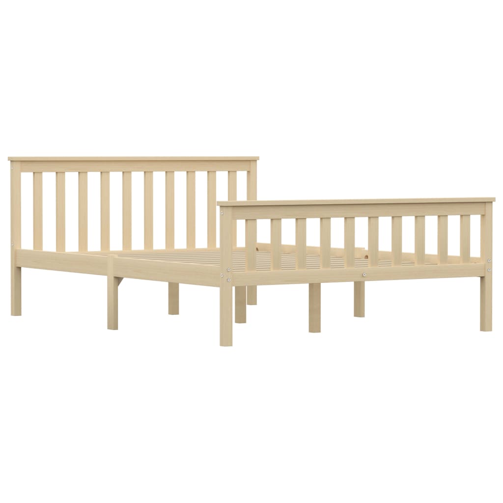 

vidaXL Bedframe massief grenenhout lichthoutkleurig 140x200 cm