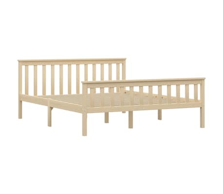 vidaXL Sengeramme heltre furu naturlig 160x200 cm