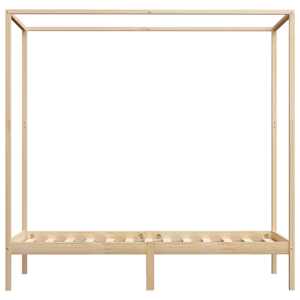 Rám postele s nebesy masivní borové dřevo 100 x 200 cm - obrázek 4