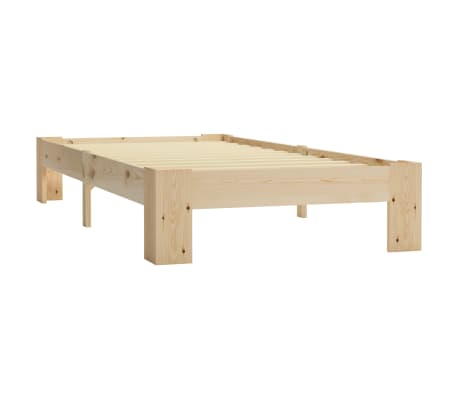 vidaXL Bed Frame Solid Pine Wood 100x200 cm