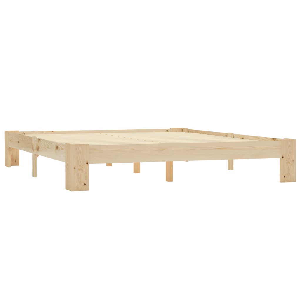 vidaXL Bed Frame Solid Pine Wood 180x200 cm Super King