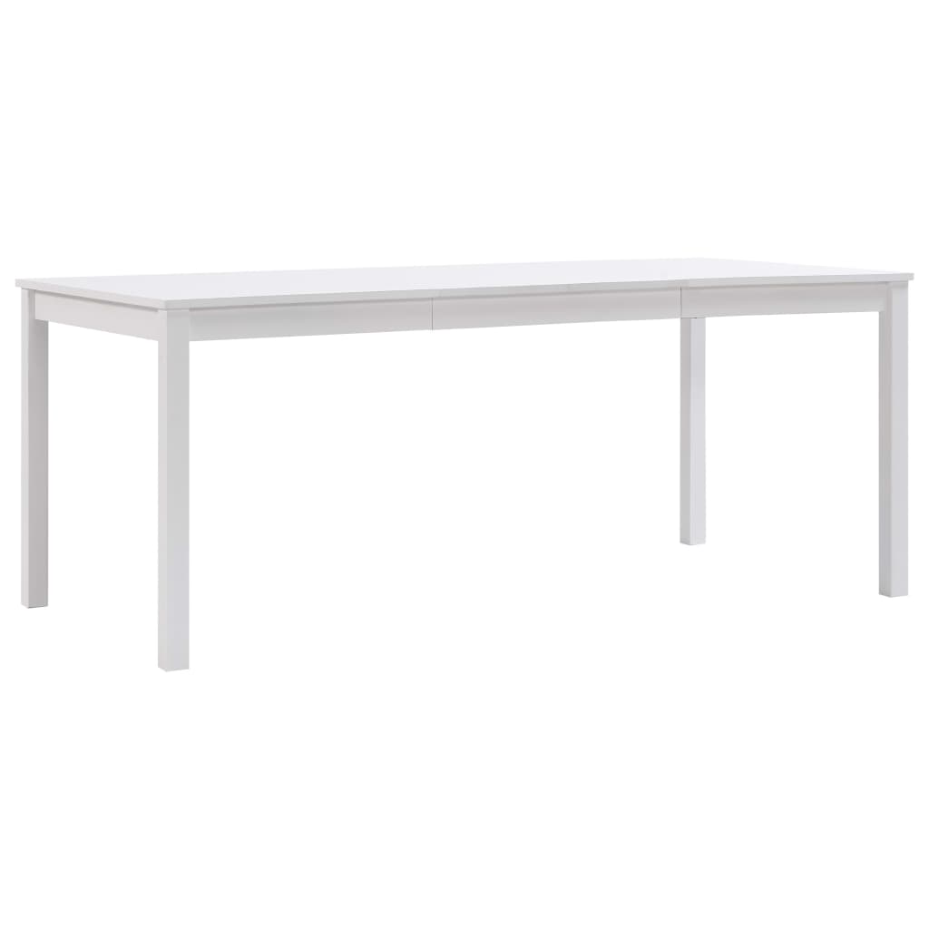 vidaXL Set de mobilier de bucătărie, 11 piese, alb, lemn de pin