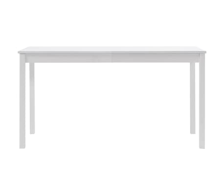 vidaXL Dining Table White 140x70x73 cm Pinewood