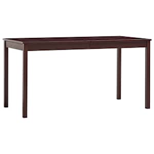 vidaXL s&ouml;&ouml;gilaud tumepruun 140 x 70 x 73 cm m&auml;nnipuit