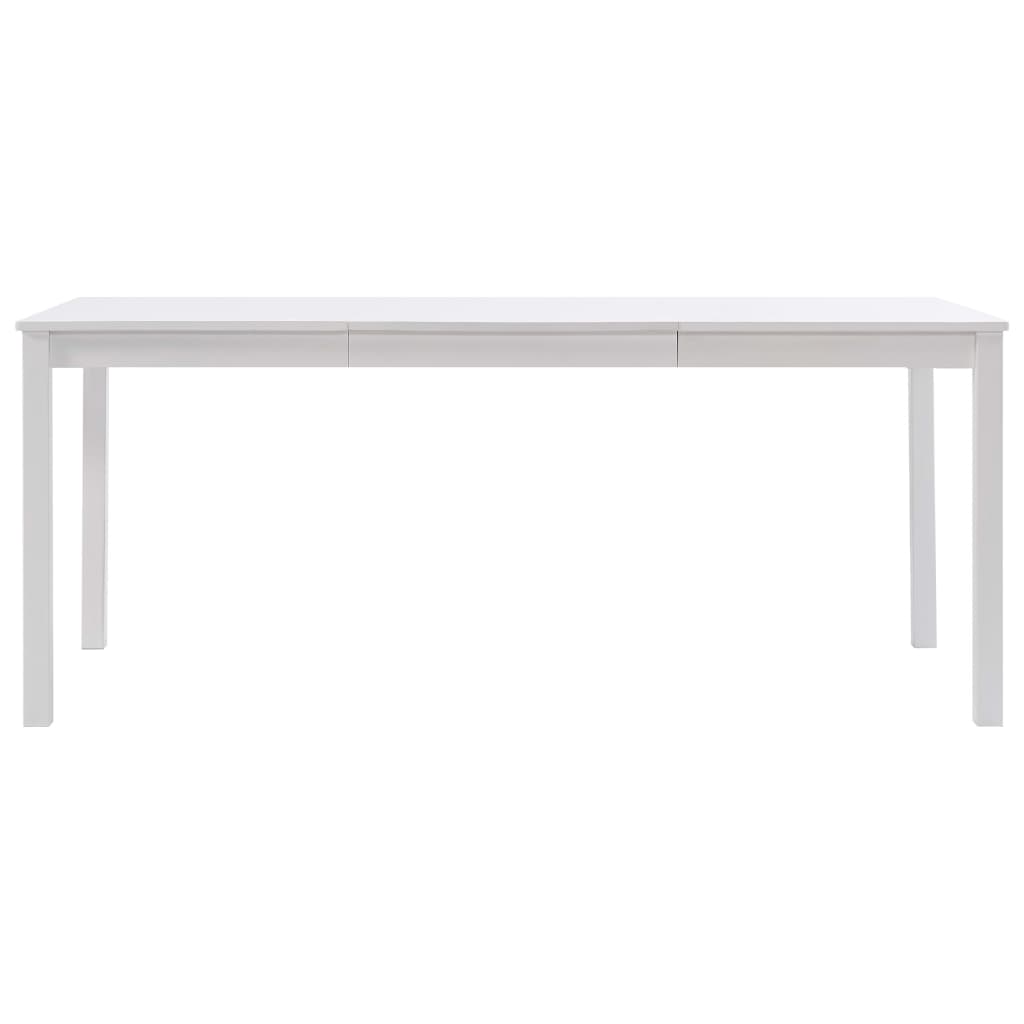 vidaXL Table de salle à manger Blanc 180 x 90 x 73 cm Pin