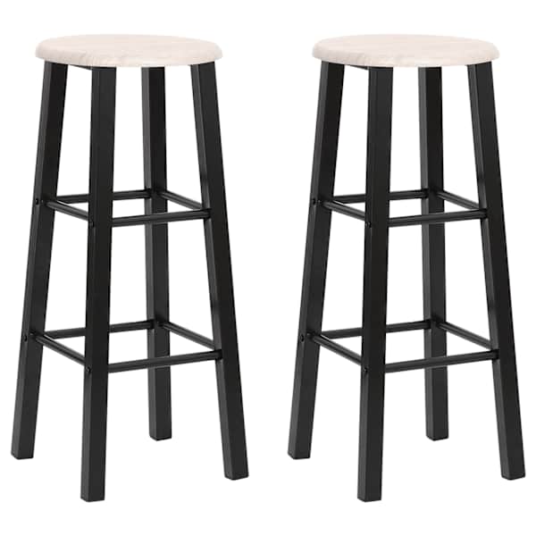 vidaXL baaripukid, 2 tk, must MDF