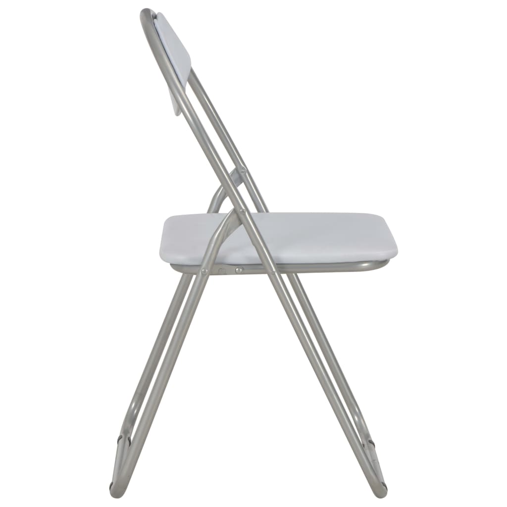 Chaises Pliantes à Manger Lot De 2 Blanc Similicuir VidaXL 15 width=274