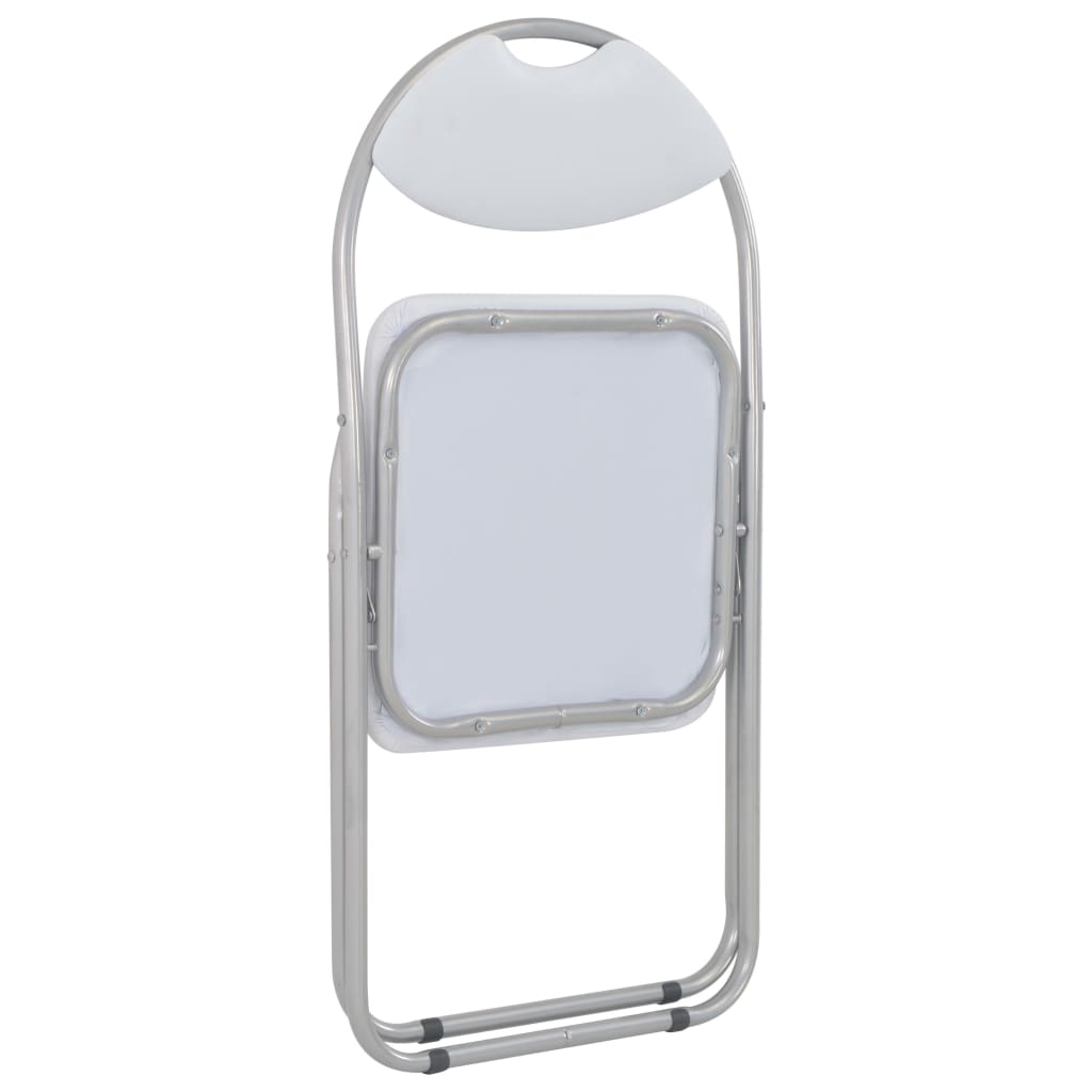 Chaises Pliantes à Manger Lot De 2 Blanc Similicuir VidaXL 16 width=274