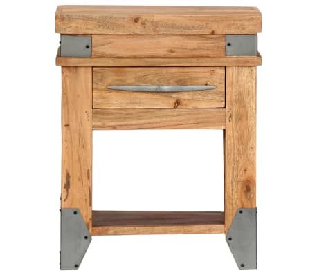 vidaXL Table de chevet 40x30x51 cm Bois d'acacia massif