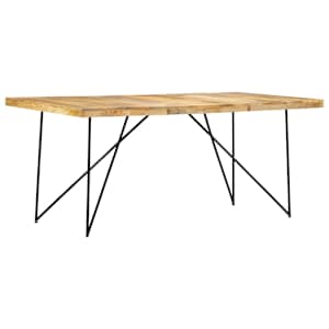 Jídelní stůl 180 x 90 x 76 cm masivní mangovníkové dřevo - obrázek 7