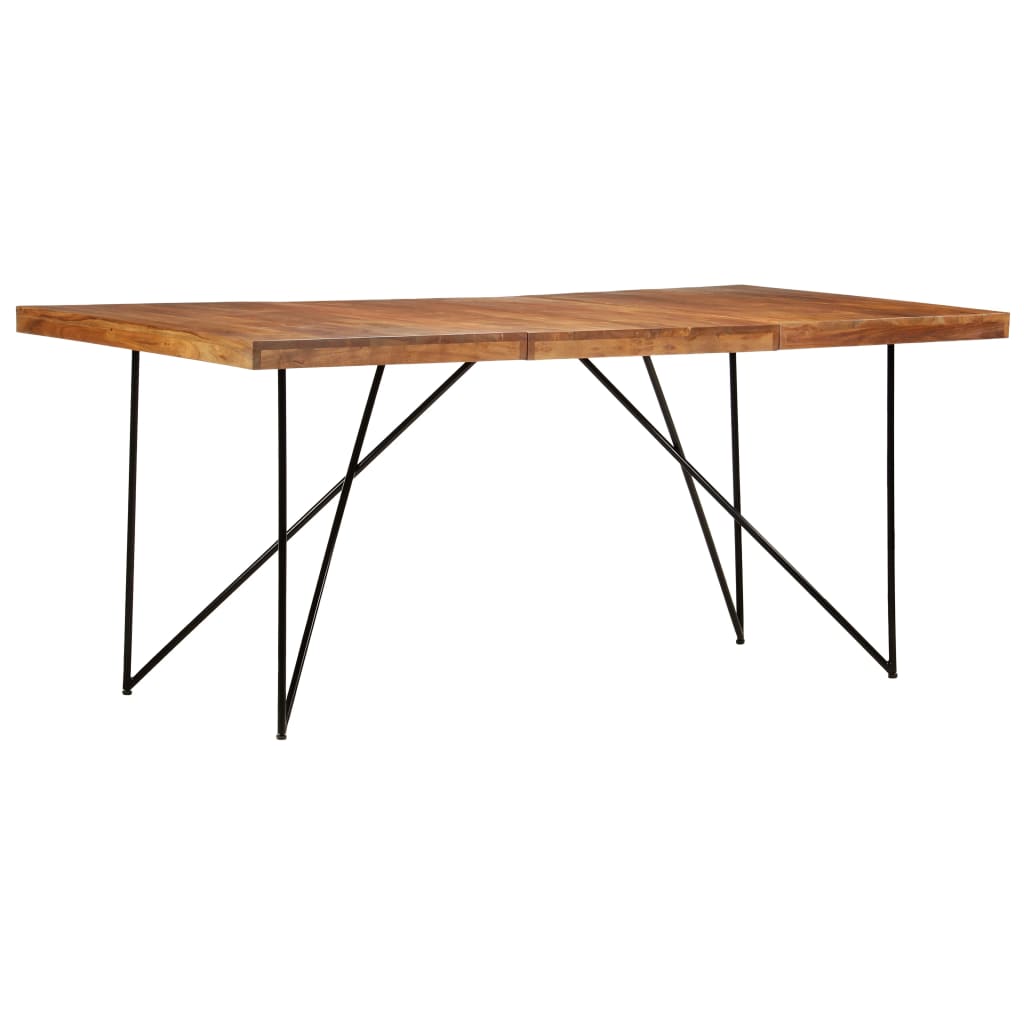 vidaXL Table de salle à manger 180x90x76 cm Bois d'acacia massif