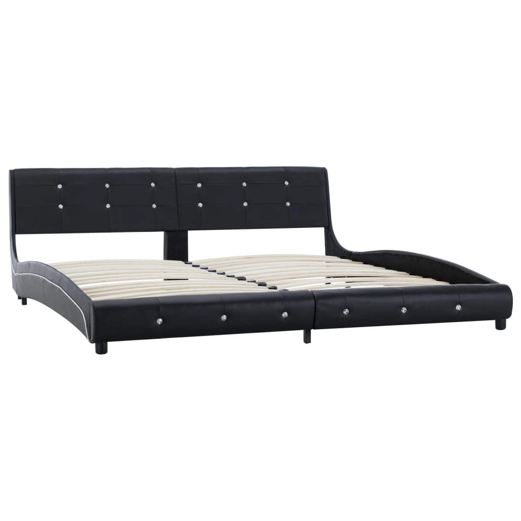 

vidaXL Bedframe kunstleer zwart 180x200 cm
