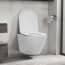  vidaXL fehér kerámia perem nélküli fali WC termék 2. képe