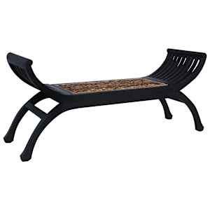 Lavice 120 cm tmavě hnědá abaková