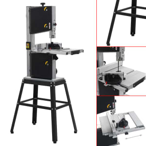 vidaXL Sierra de Calar El/éctrica con Pedal y Luz LED Serruchos Lijadoras Herramientas Taller Bricolaje Ferreter/ía Accesorios Equipos Mec/ánica 125 W