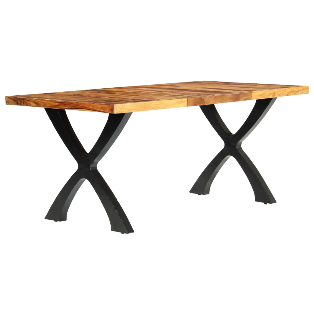 

vidaXL Eettafel 180x90x76 cm massief sheeshamhout