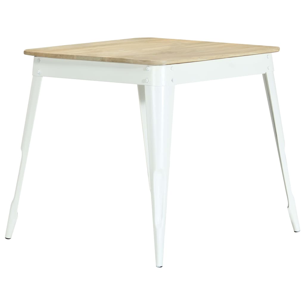 vidaXL Mesa de comedor de madera maciza de mango 75x75x76 cm