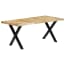  vidaXL tömör mangófa étkezőasztal 180 x 90 x 76 cm termék 2. képe
