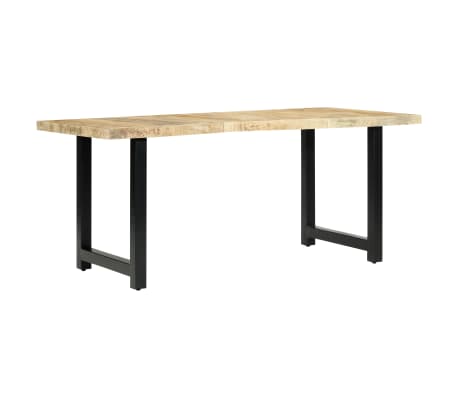 vidaXL Mesa de comedor de madera maciza de mango 180x90x76 cm