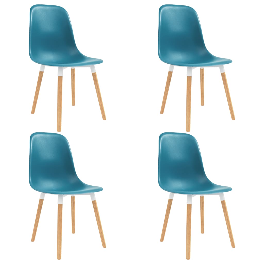 Blagovaonske stolice 4 kom tirkizne plastične Kuhinjske i blagovaonske stolice Naručite namještaj na deko.hr