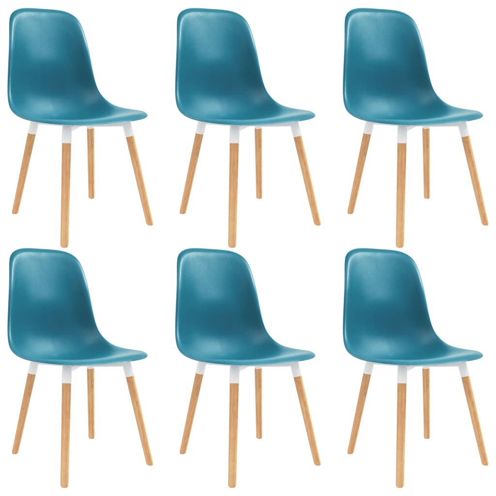 Blagovaonske stolice 6 kom tirkizne plastične Kuhinjske i blagovaonske stolice Naručite namještaj na deko.hr