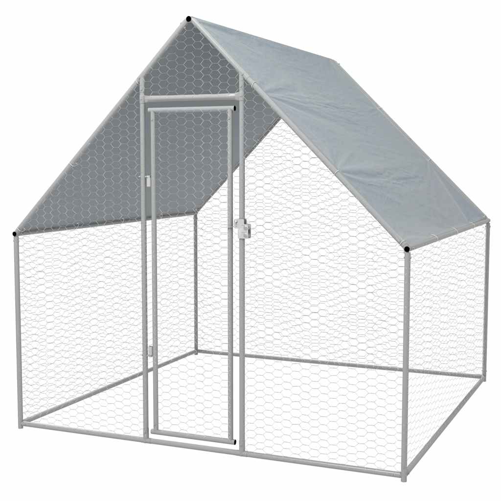 vidaXL Lauko narvas viščiukams, 2x2x2m, galvanizuotas plienas