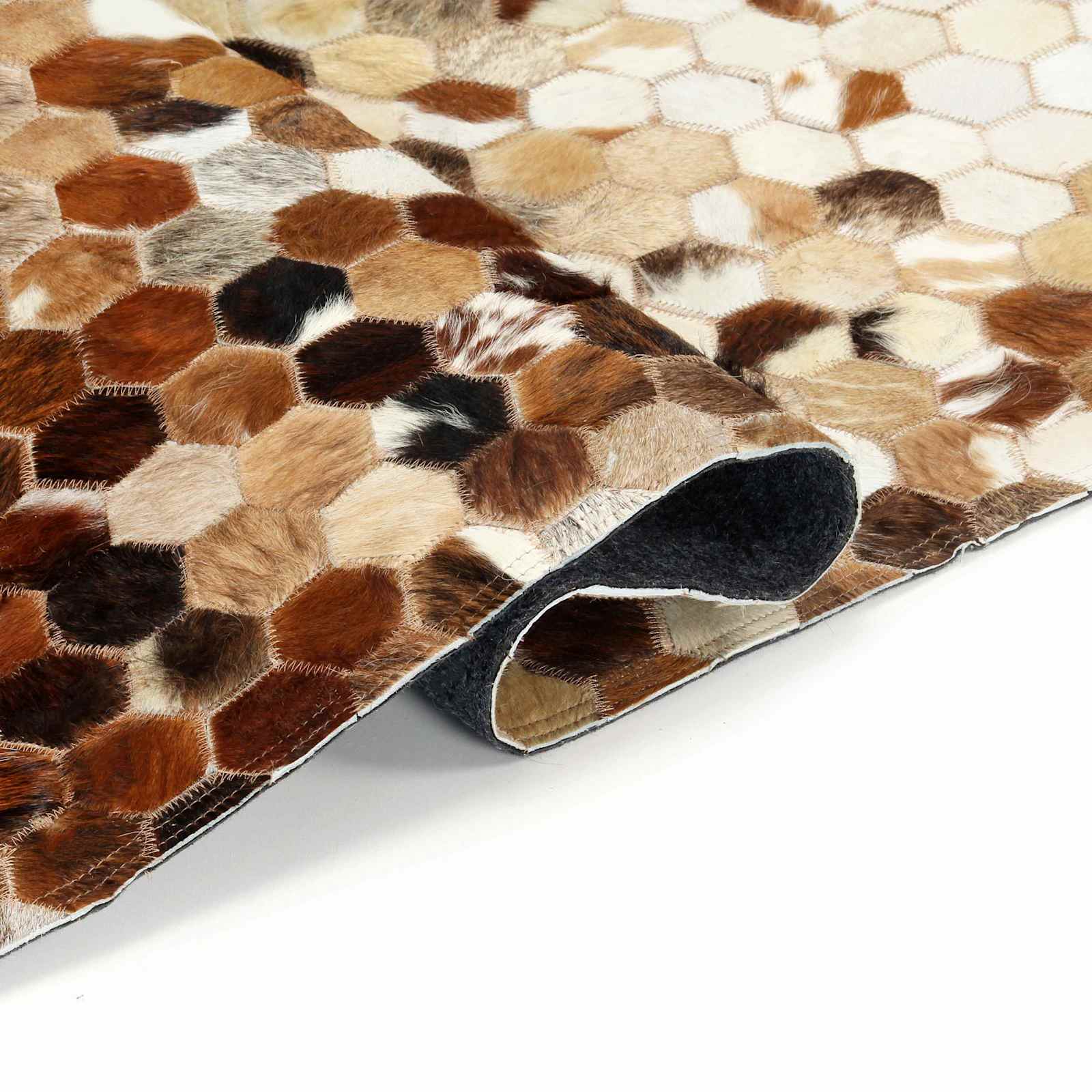 Covor din piele patchwork din piele de vacă Maro 170 x 120 cm [2]